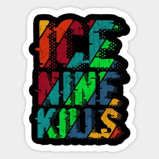 vintage color Ice Nine Kills Sticker